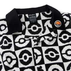 POKEMON Poké Ball Allover Black & White Button-Down -Atsuko Sale Store WVA56K7POK 04 1