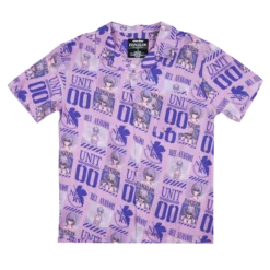 Eva Unit-00 Purple Button-Down Shirt