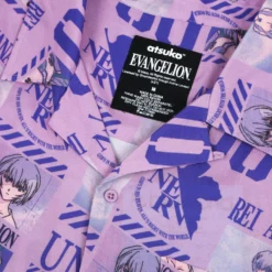 Eva Unit-00 Purple Button-Down Shirt -Atsuko Sale Store WVM02VNNGE 6
