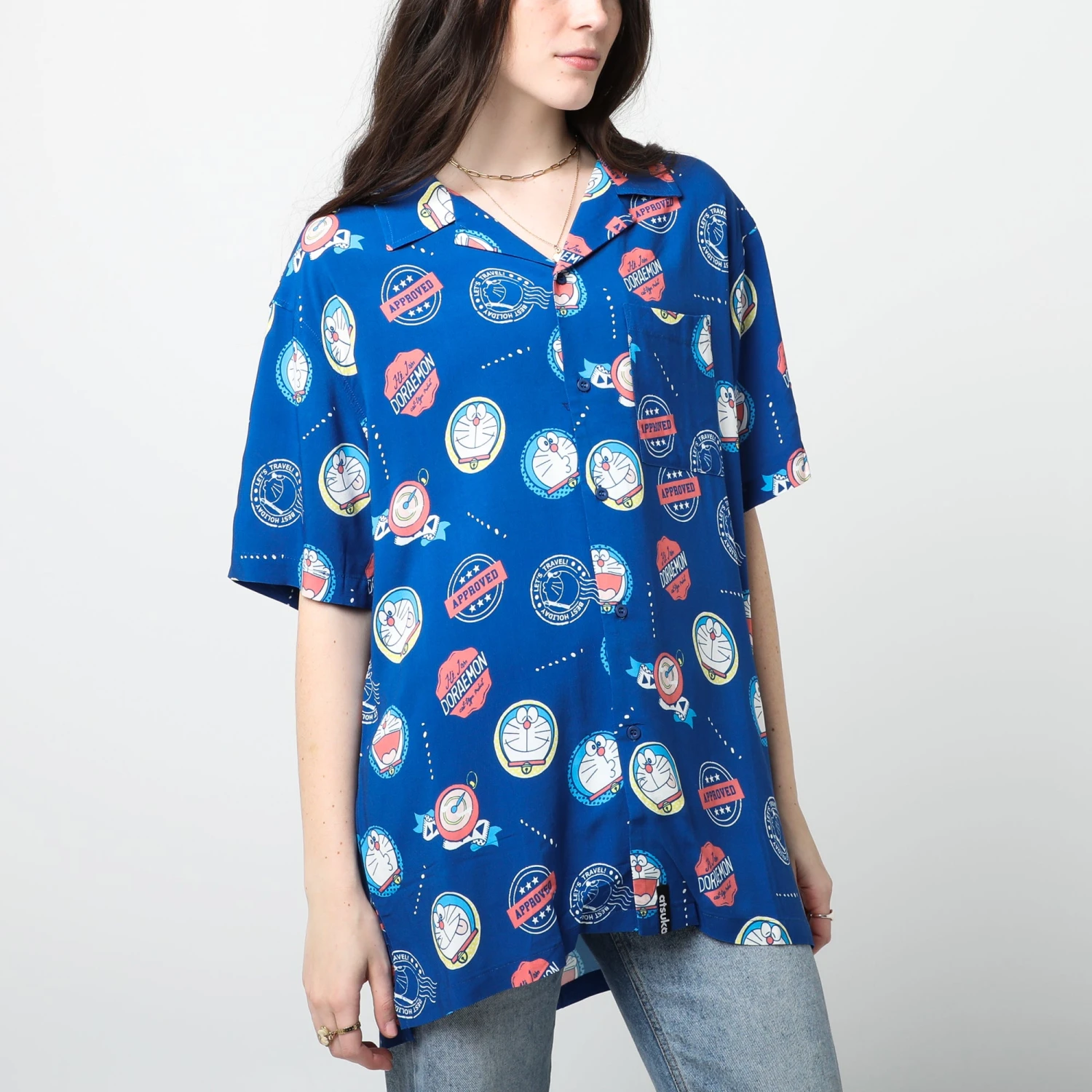 Doraemon Button-Down Shirt 3 Doraemon Button-Down Shirt