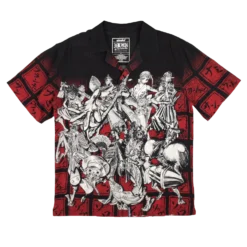 One Piece Straw Hats Button-Down