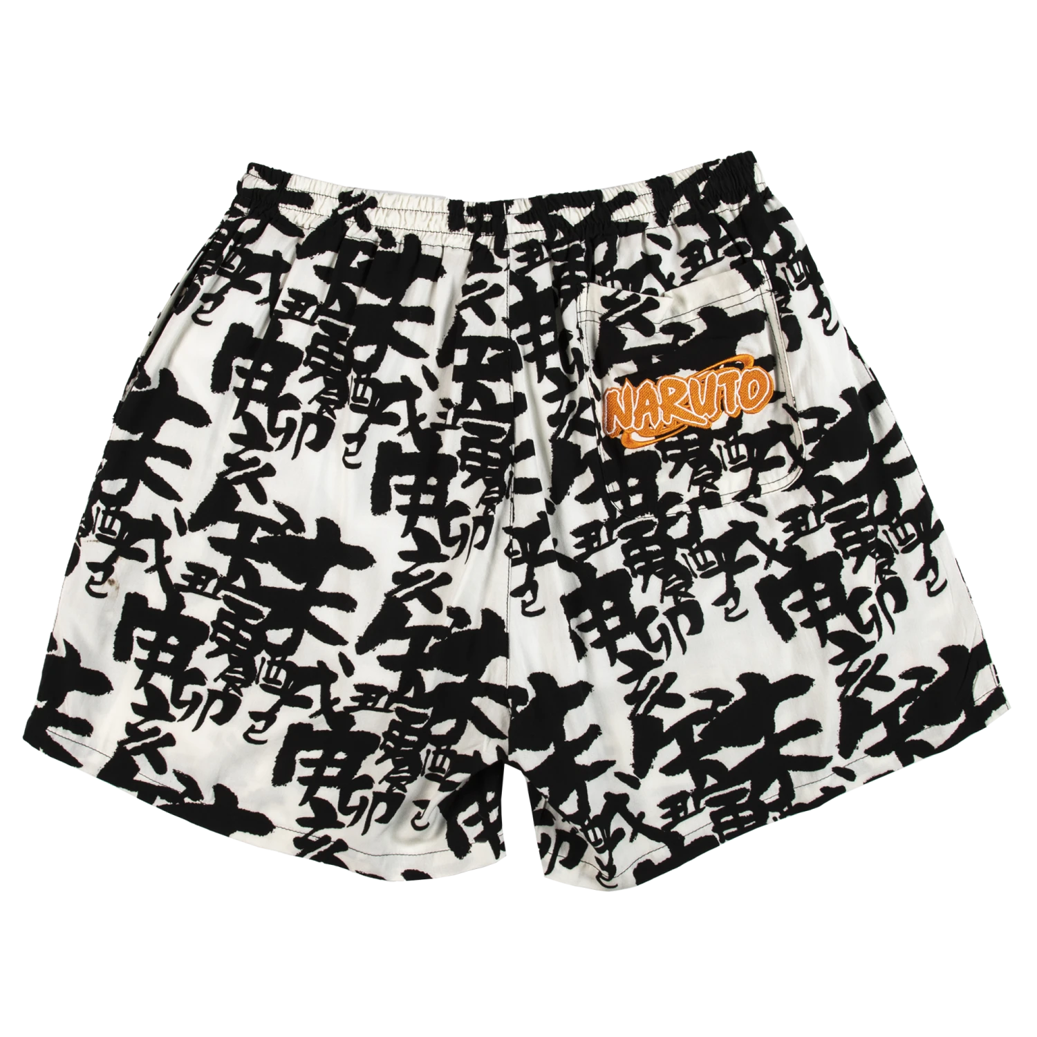 Naruto Allover Black & White Print Short 4 Naruto Allover Black & White Print Short - Image 2