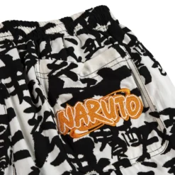 Naruto Allover Black & White Print Short 9 Naruto Allover Black & White Print Short -Atsuko Sale Store ZJA29Q9NAR pocket