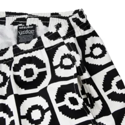 POKEMON Poké Ball Allover Black & White Shorts -Atsuko Sale Store ZJA56K8POK 4 1