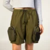 Shenron Olive Green Cargo Short -Atsuko Sale Store ZJA5LV4DBZ ecom01