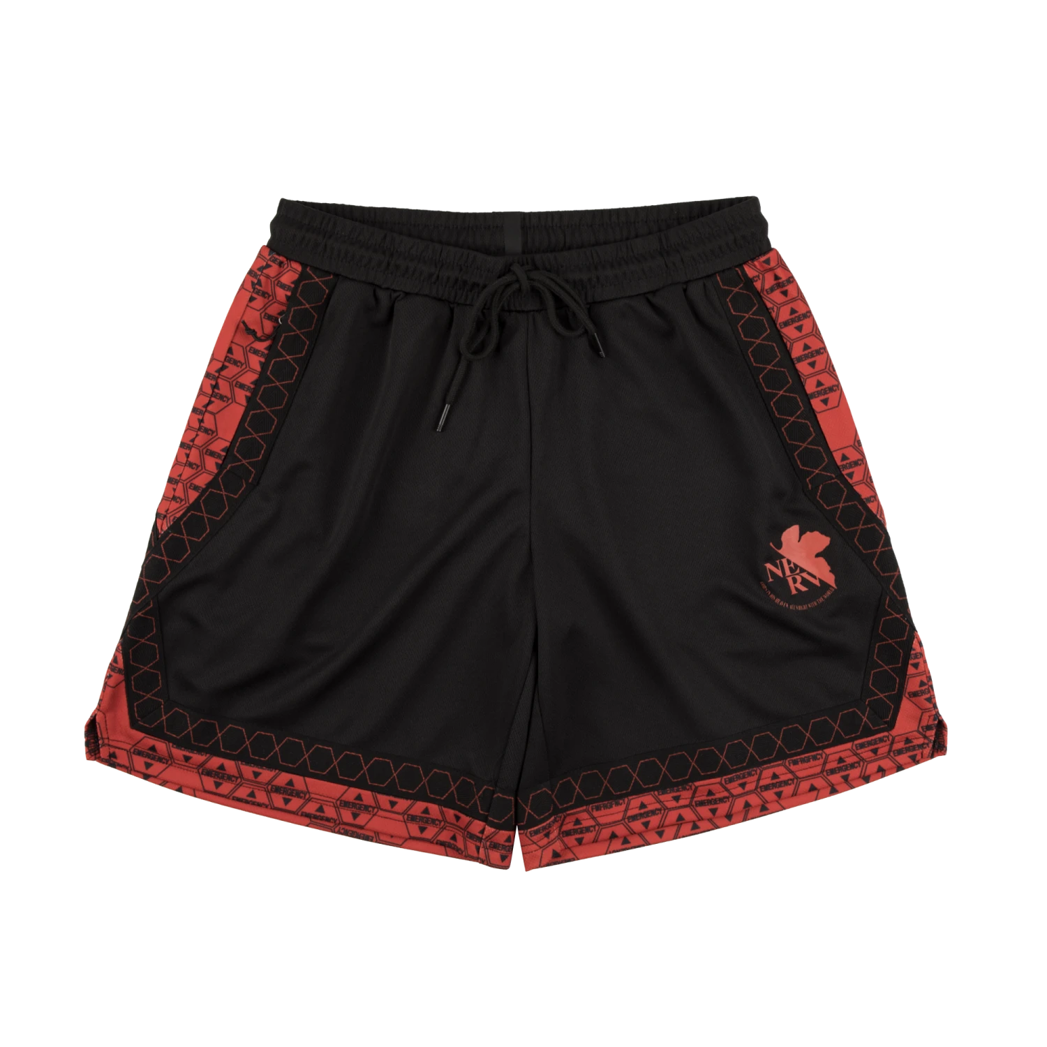 NERV Basketball Black And Red Shorts 7 NERV Basketball Black And Red Shorts - Image 5