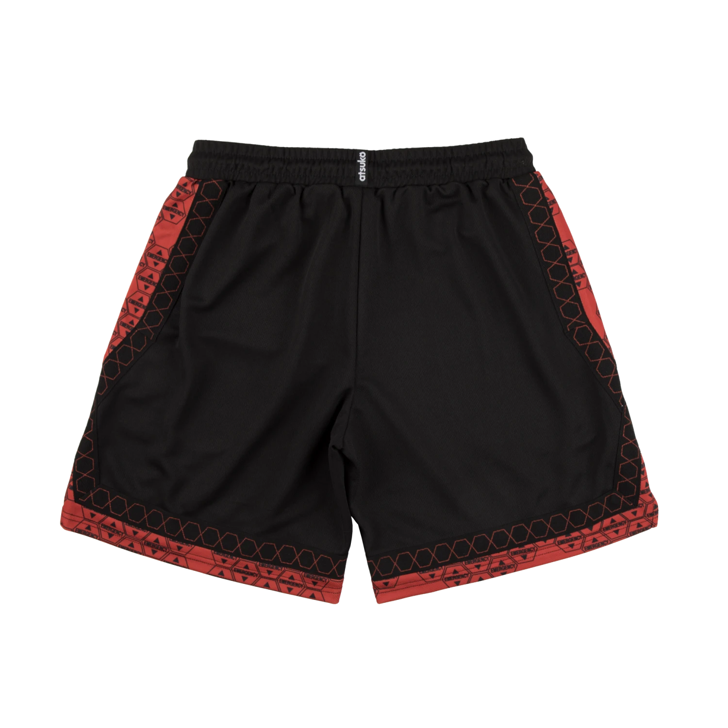 NERV Basketball Black And Red Shorts 8 NERV Basketball Black And Red Shorts - Image 6