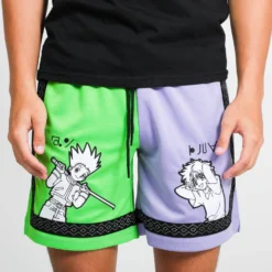 Gon And Killua Split Basketball Shorts