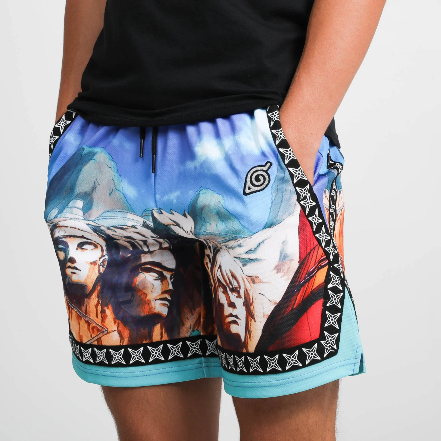 NARUTO Hokage Rock Basketball Shorts 5 NARUTO Hokage Rock Basketball Shorts - Image 3