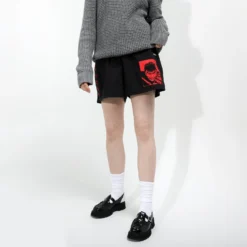 Guts Puff Print Black Shorts -Atsuko Sale Store ZJM1YJECRU 3ecomm