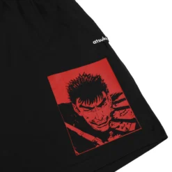 Guts Puff Print Black Shorts -Atsuko Sale Store ZJM1YJECRU detail front