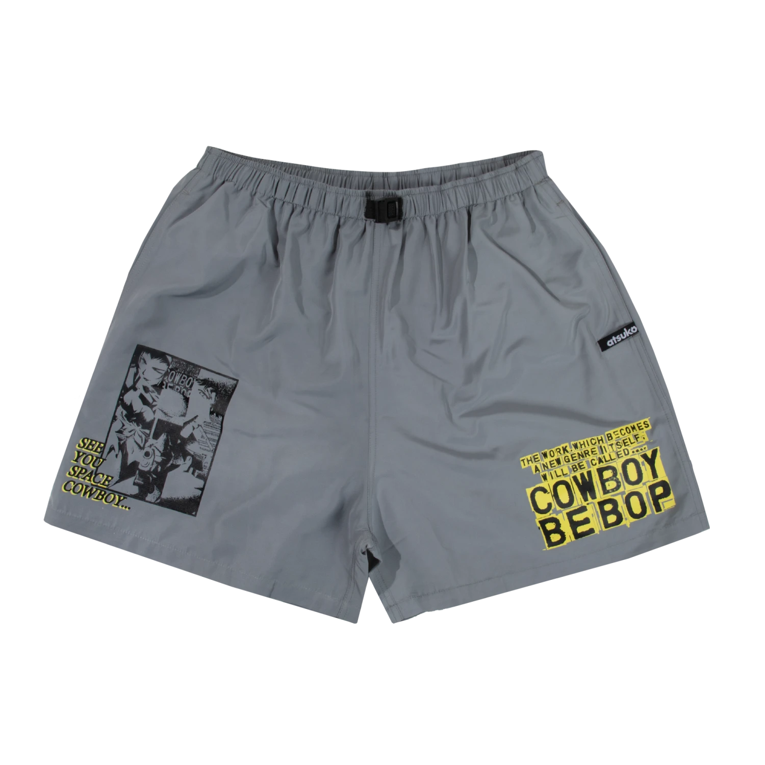 See You Space Cowboy Grey Belted Shorts 4 See You Space Cowboy Grey Belted Shorts - Image 2