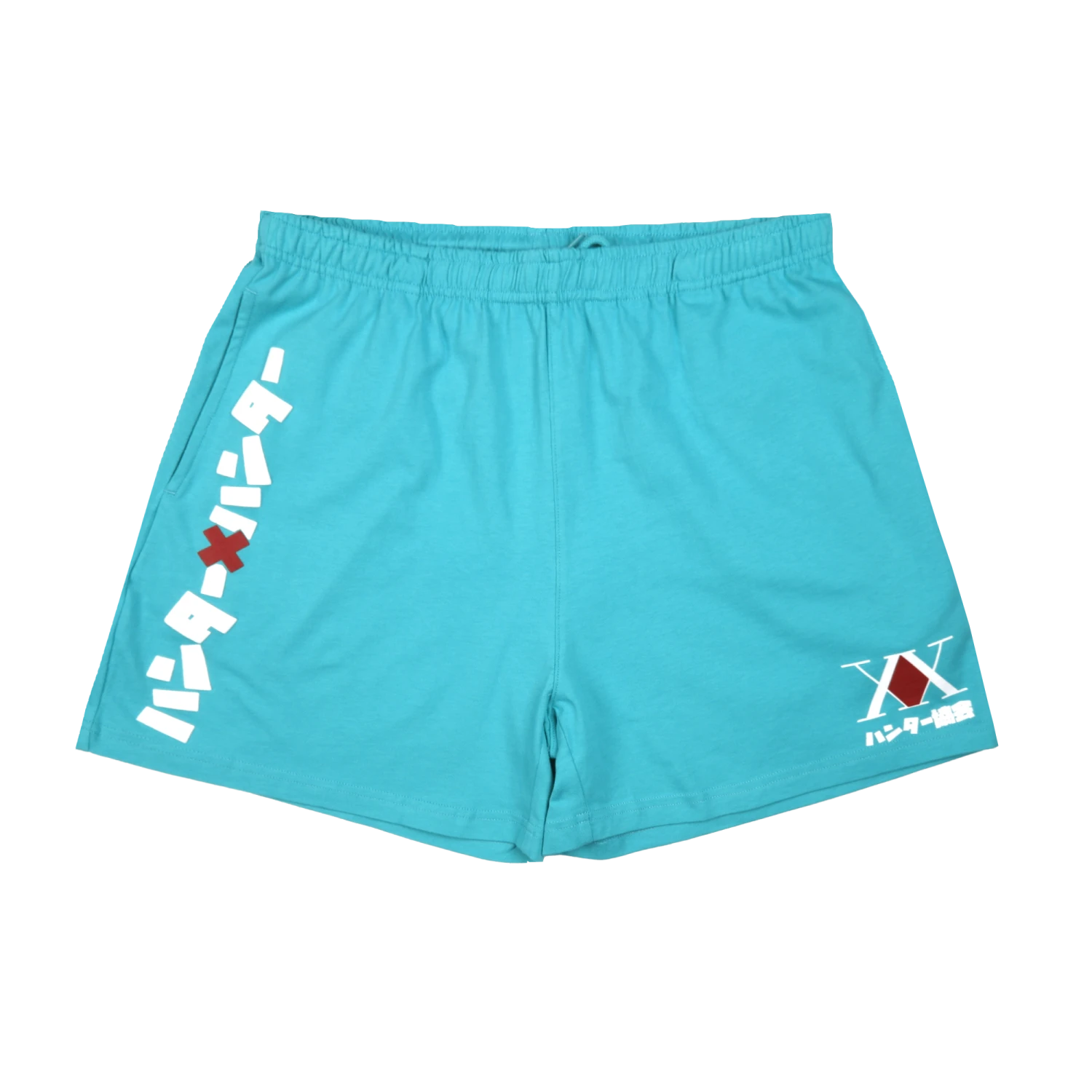 Hunter Association Puff Print Logo Teal Shorts 4 Hunter Association Puff Print Logo Teal Shorts - Image 2