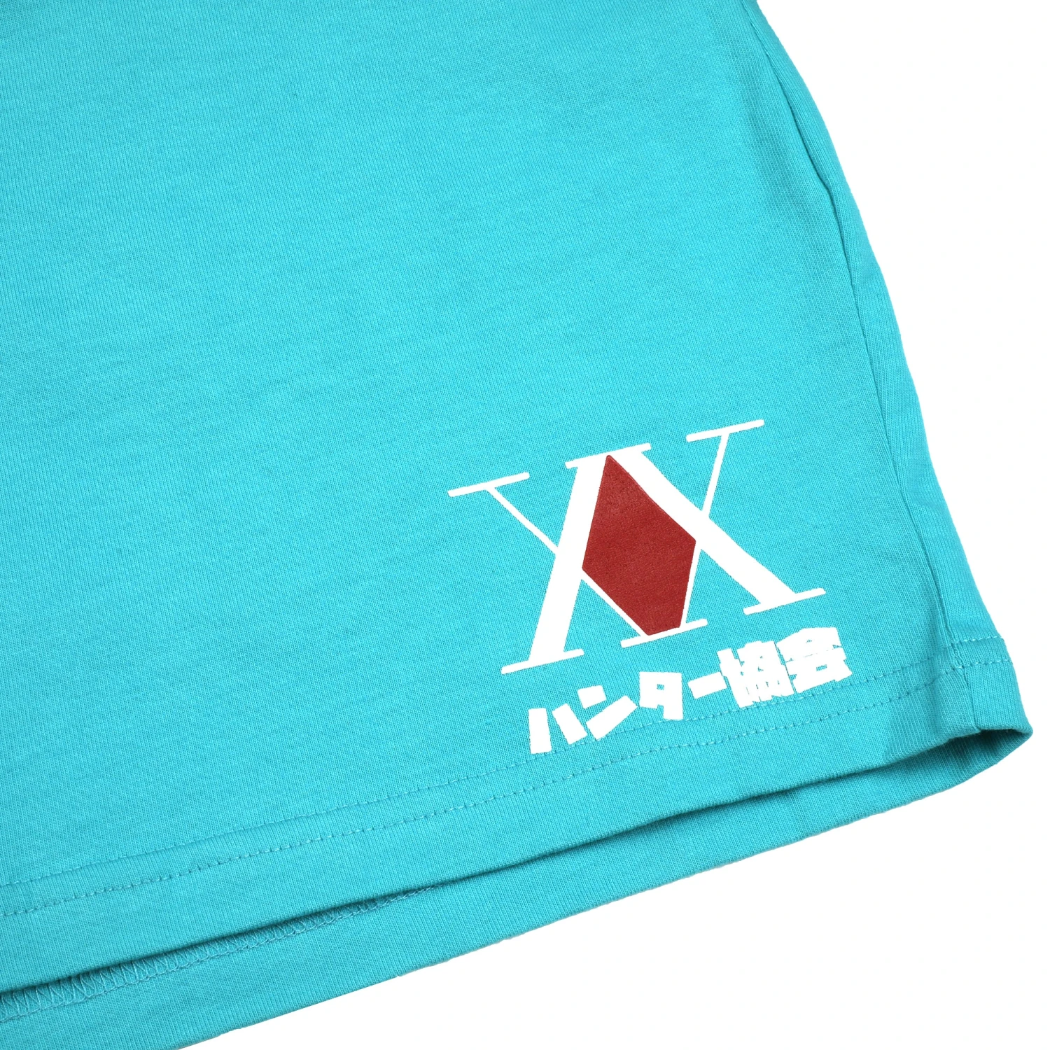 Hunter Association Puff Print Logo Teal Shorts 5 Hunter Association Puff Print Logo Teal Shorts - Image 3