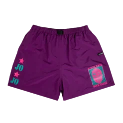 Stone Mask Purple Belted Shorts -Atsuko Sale Store ZJM1YJMJOJ 1