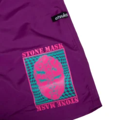 Stone Mask Purple Belted Shorts -Atsuko Sale Store ZJM1YJMJOJ 4