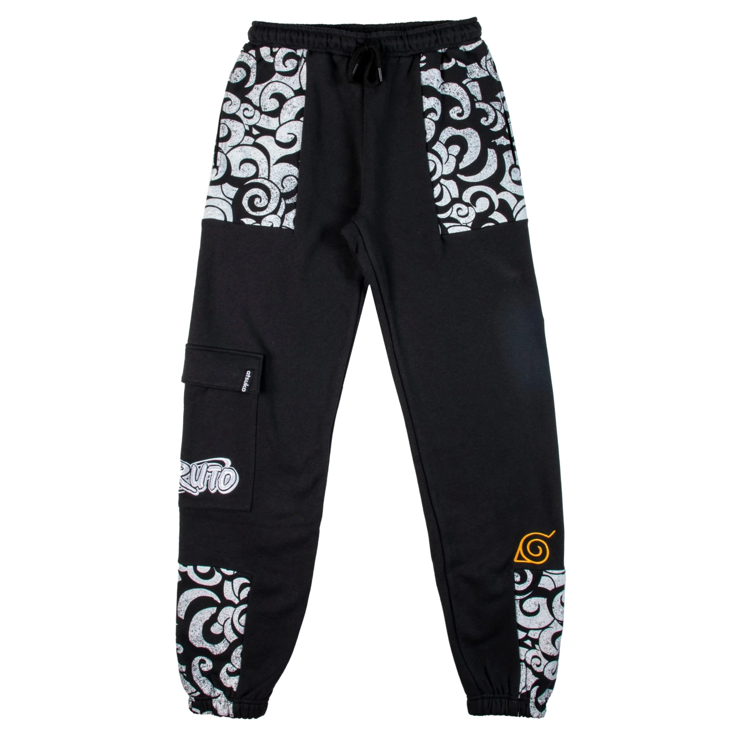Naruto Black Cargo Sweatpants 3 Naruto Black Cargo Sweatpants