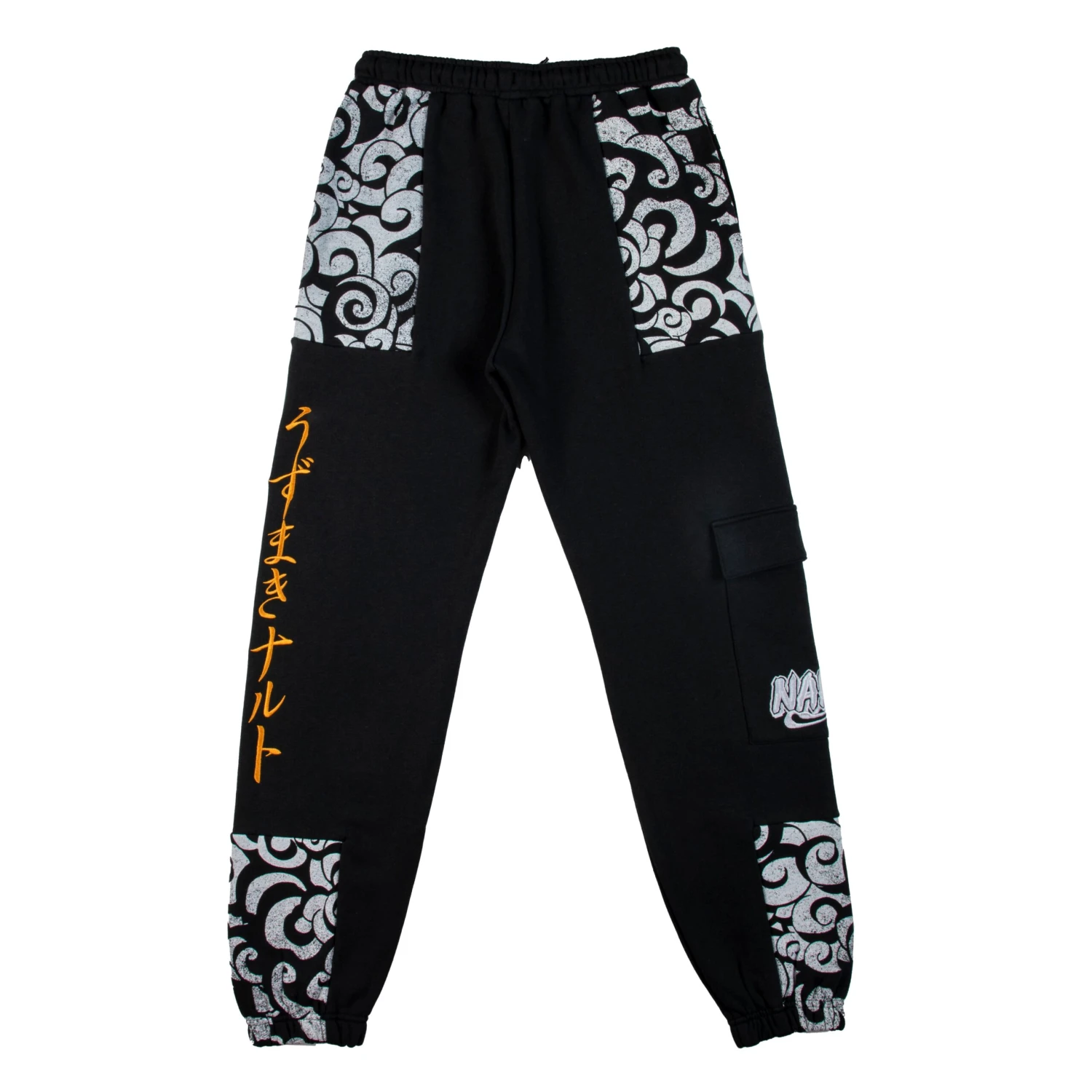 Naruto Black Cargo Sweatpants 4 Naruto Black Cargo Sweatpants - Image 2