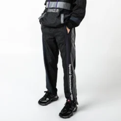 NERV Iridescent Reflective Black Joggers -Atsuko Sale Store ZTA2JSZNGE ecomm 3