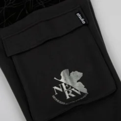 Evangelion Black Cargo Sweatpants -Atsuko Sale Store ZTA62JVNGE 05