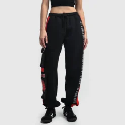 Trigun Black Cargo Sweatpants -Atsuko Sale Store ZTA62UBTRI ecomm LUNASMALL
