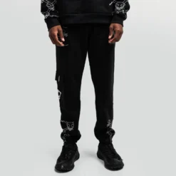 BLEACH Black Cargo Sweatpant