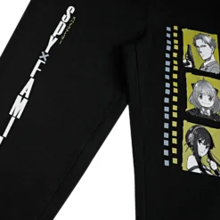 The Forgers Black Joggers -Atsuko Sale Store ZTM2L71CRU front detail