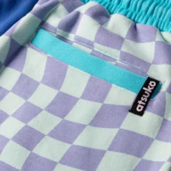 Killua Blue Split Checkered Sweatpants -Atsuko Sale Store ZTM59Z7HXH 3 1