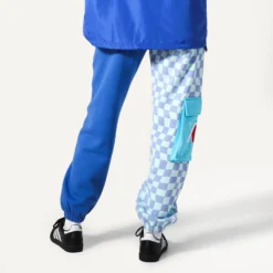 Killua Blue Split Checkered Sweatpants -Atsuko Sale Store ZTM59Z7HXH ecomm12