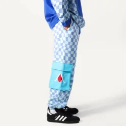 Killua Blue Split Checkered Sweatpants -Atsuko Sale Store ZTM59Z7HXH ecomm8