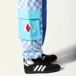 Killua Blue Split Checkered Sweatpants -Atsuko Sale Store ZTM59Z7HXH ecomm9
