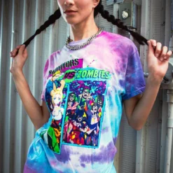 Survivors VS Zombies Tie Dye Tee -Atsuko Sale Store Zom100 story08